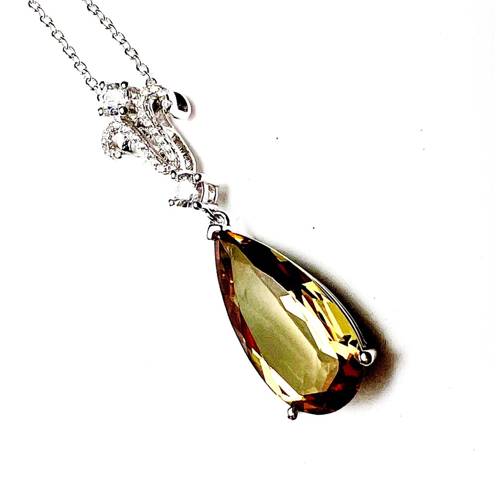 Victorian Design Color Change Turkish Diaspore Pendant Solid Sterling Silver 925